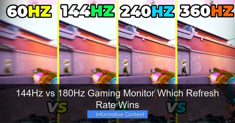144Hz vs 180Hz Gaming Monitor Which Refresh Rate Wins