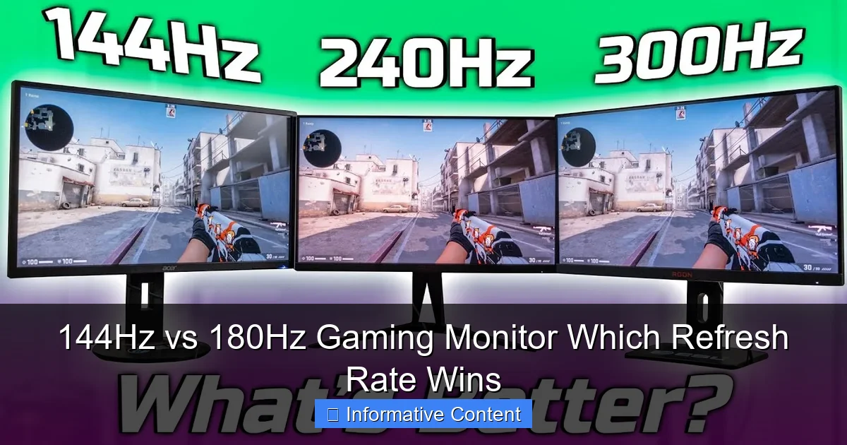 144Hz vs 180Hz Gaming Monitor Which Refresh Rate Wins