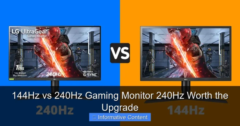 144Hz vs 240Hz Gaming Monitor 240Hz Worth the Upgrade