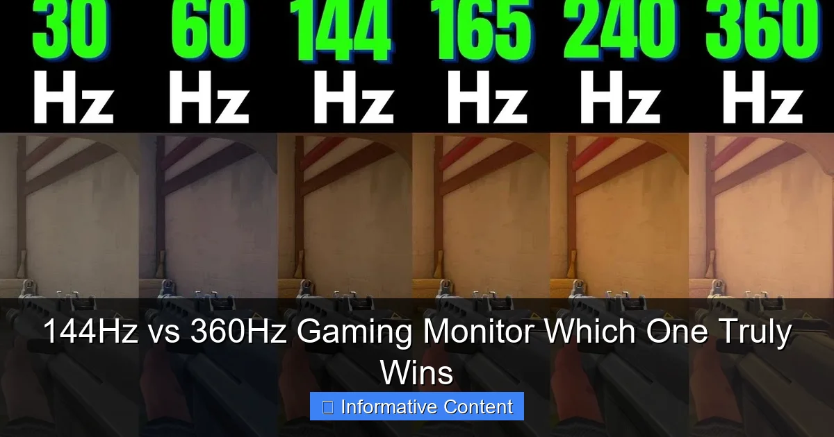144Hz vs 360Hz Gaming Monitor Which One Truly Wins