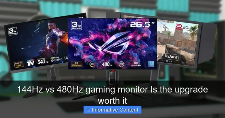 144Hz vs 480Hz gaming monitor Is the upgrade worth it