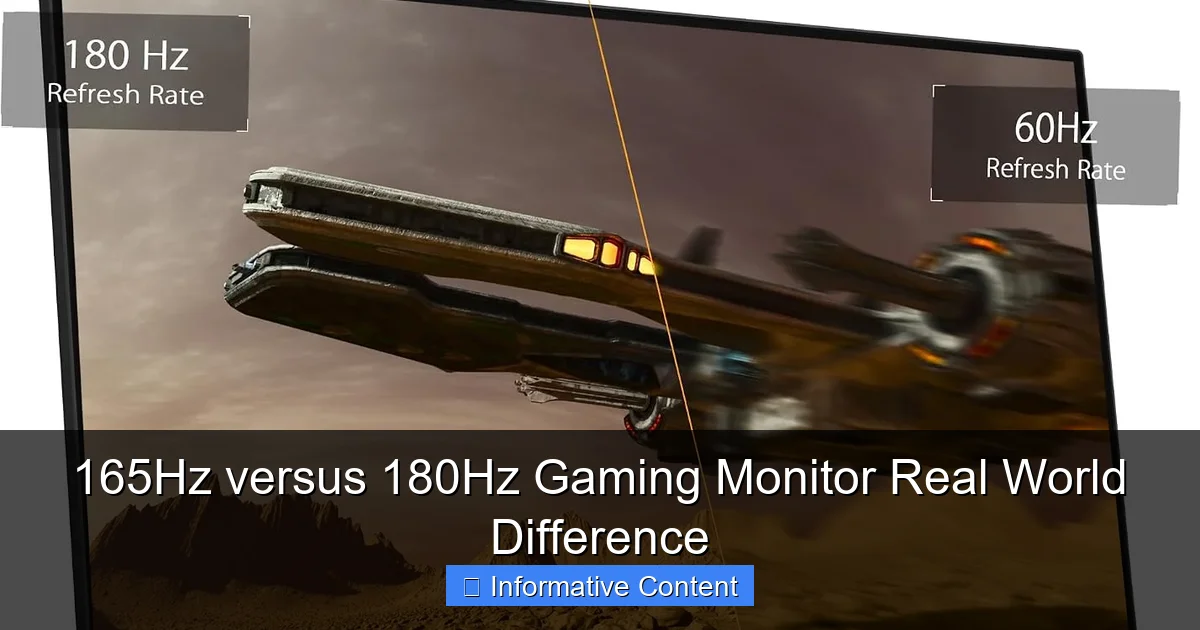 165Hz versus 180Hz Gaming Monitor Real World Difference