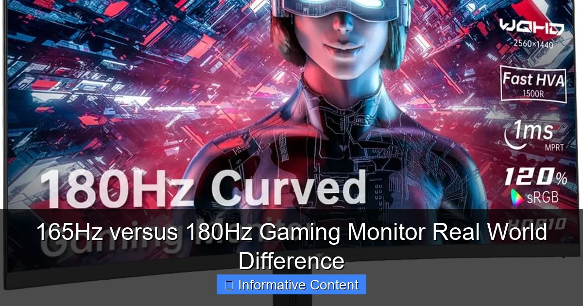 165Hz versus 180Hz Gaming Monitor Real World Difference