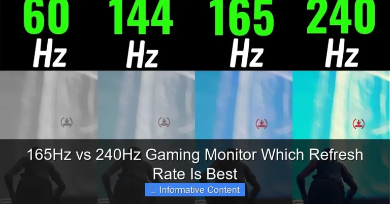 165Hz vs 240Hz Gaming Monitor Which Refresh Rate Is Best