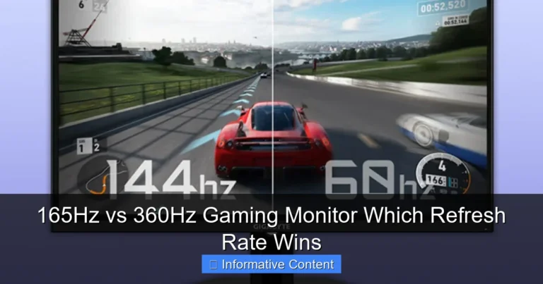 165Hz vs 360Hz Gaming Monitor Which Refresh Rate Wins