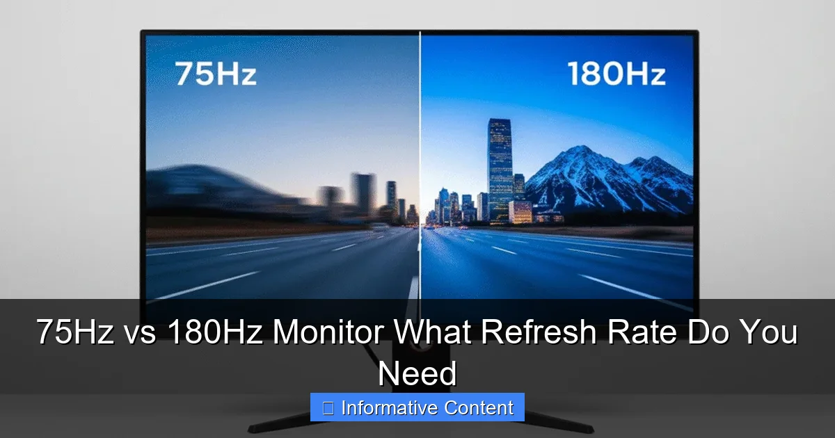 75Hz vs 180Hz Monitor What Refresh Rate Do You Need