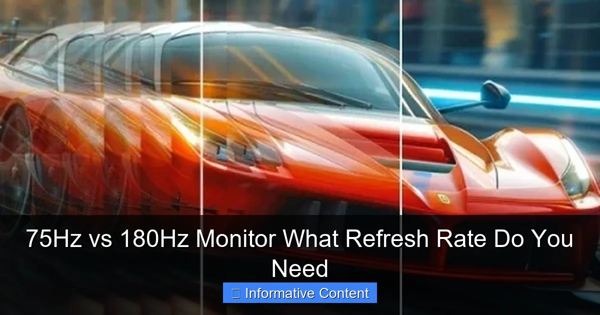 75Hz vs 180Hz Monitor What Refresh Rate Do You Need