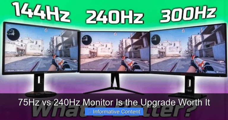 75Hz vs 240Hz Monitor Is the Upgrade Worth It