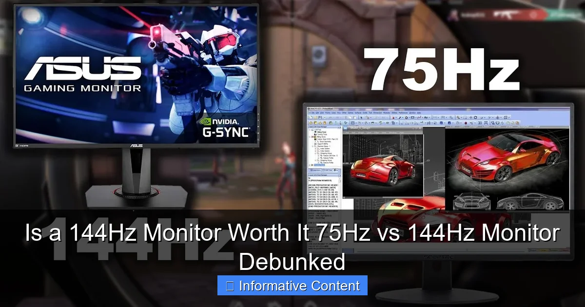 Is a 144Hz Monitor Worth It 75Hz vs 144Hz Monitor Debunked