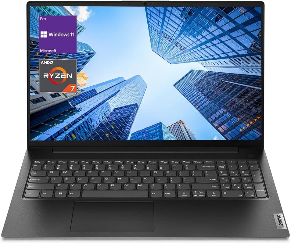 Lenovo V15 Laptop with AMD Ryzen 7, 15.6