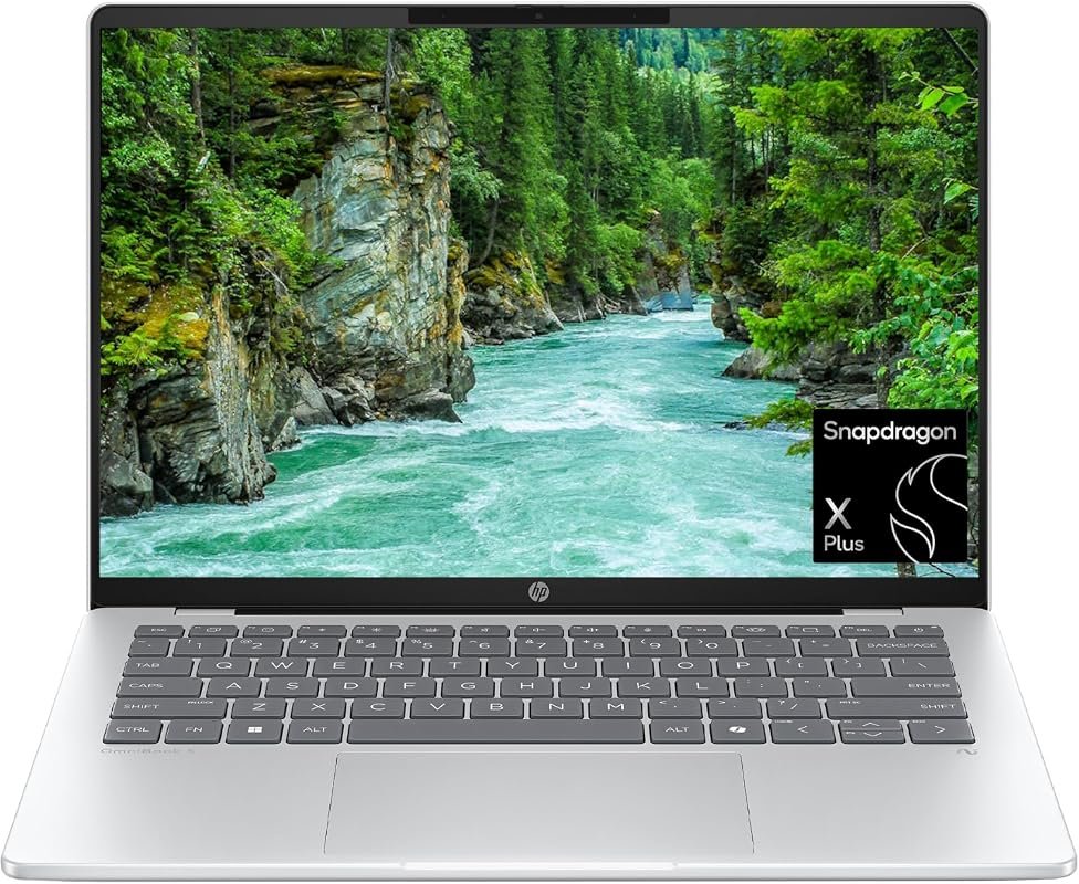 HP OmniBook 5, 14 inch OLED Laptop with Snapdragon X, 16GB RAM, and 1T