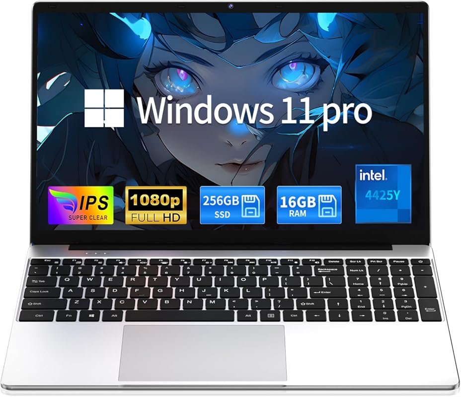 The MOONFISH Laptop features Windows 11 and 16GB RAM for modern multit
