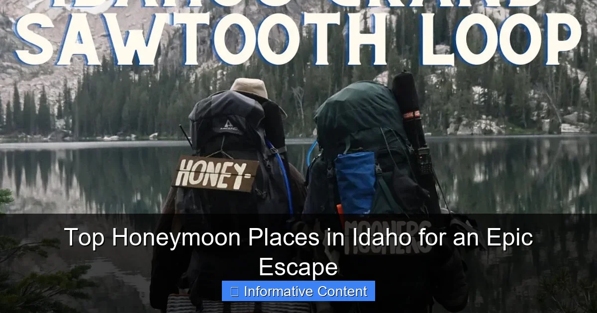 Top Honeymoon Places in Idaho for an Epic Escape