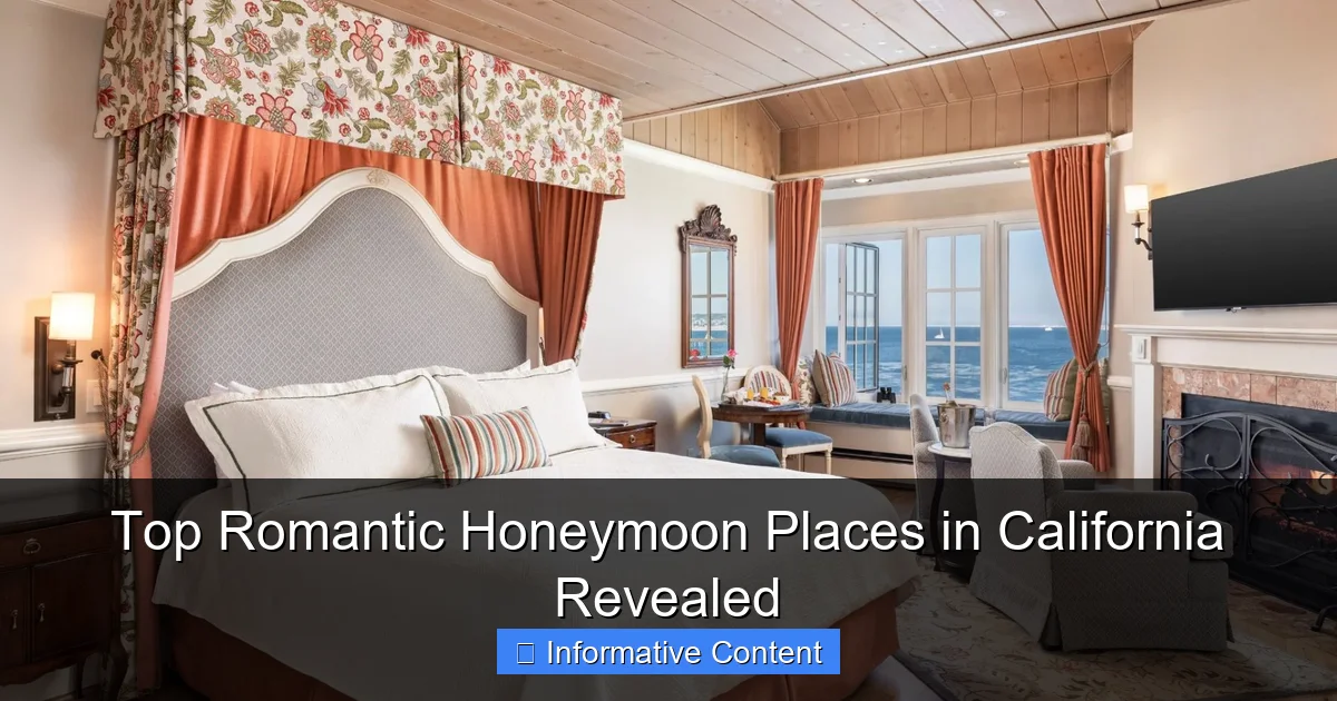 Top Romantic Honeymoon Places in California Revealed