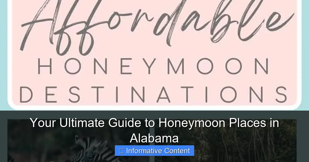 Your Ultimate Guide to Honeymoon Places in Alabama