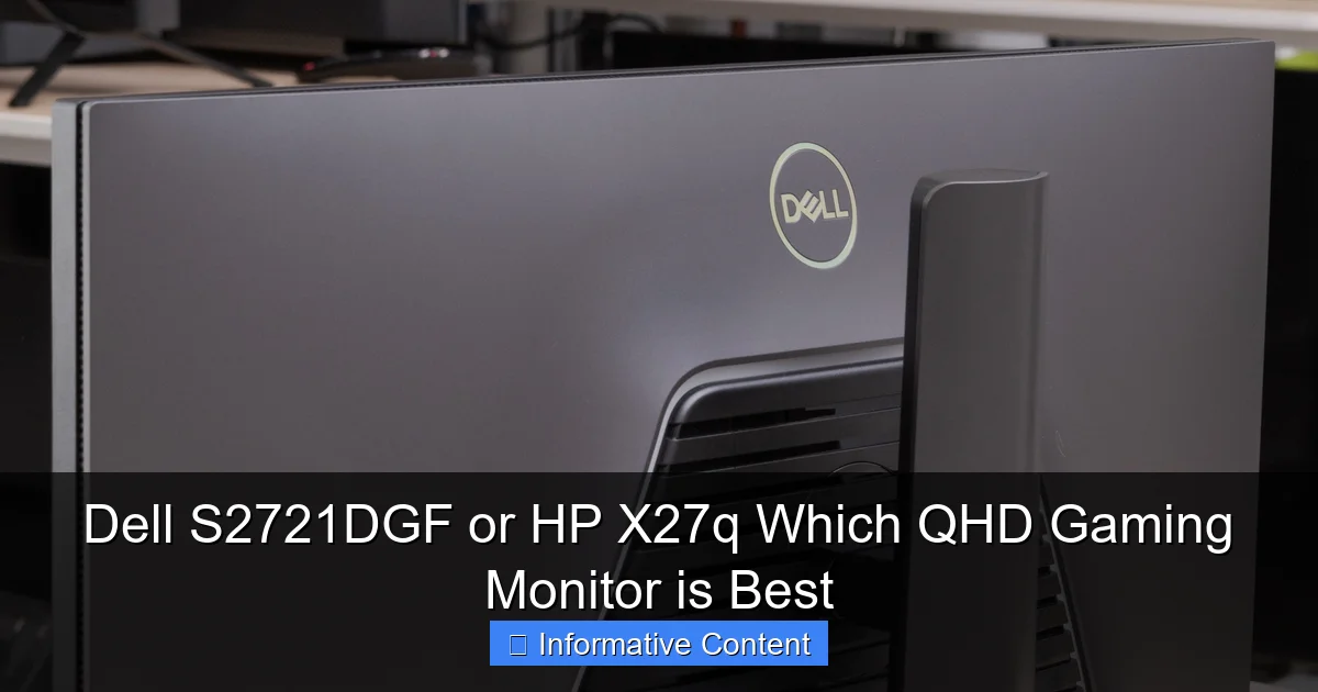 Dell S2721DGF or HP X27q Which QHD Gaming Monitor is Best