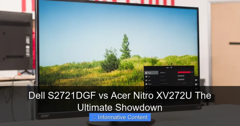 Dell S2721DGF vs Acer Nitro XV272U The Ultimate Showdown