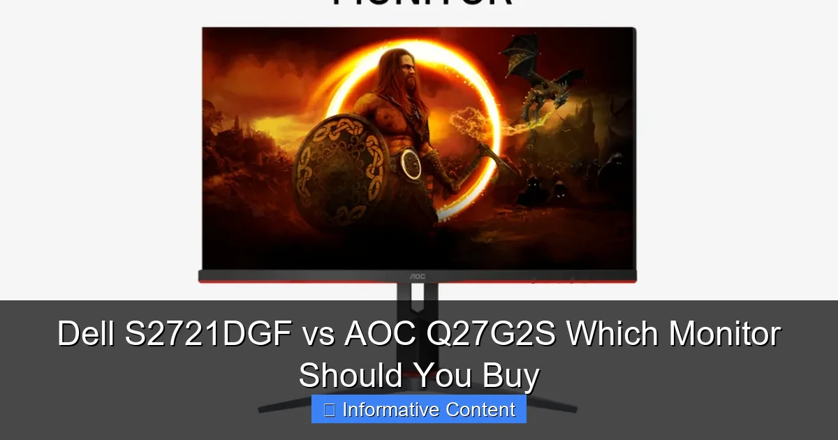 Dell S2721DGF vs AOC Q27G2S Which Monitor Should You Buy