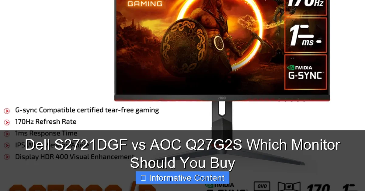 Dell S2721DGF vs AOC Q27G2S Which Monitor Should You Buy