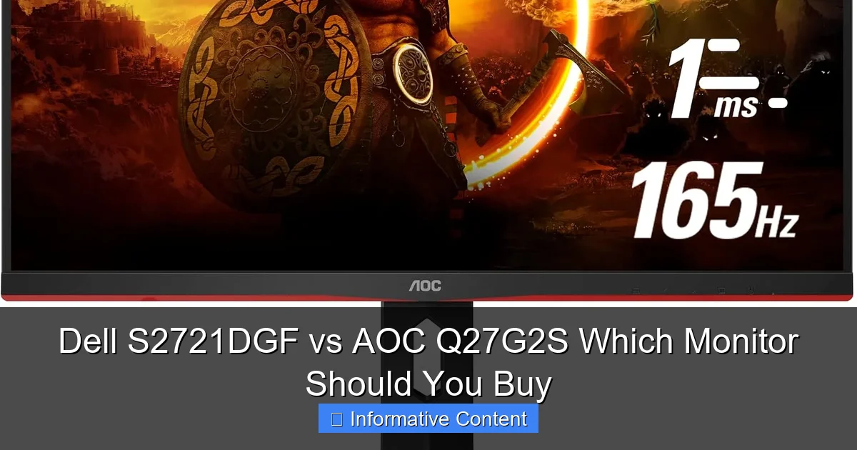 Dell S2721DGF vs AOC Q27G2S Which Monitor Should You Buy
