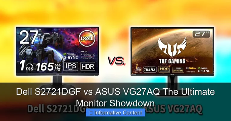 Dell S2721DGF vs ASUS VG27AQ The Ultimate Monitor Showdown