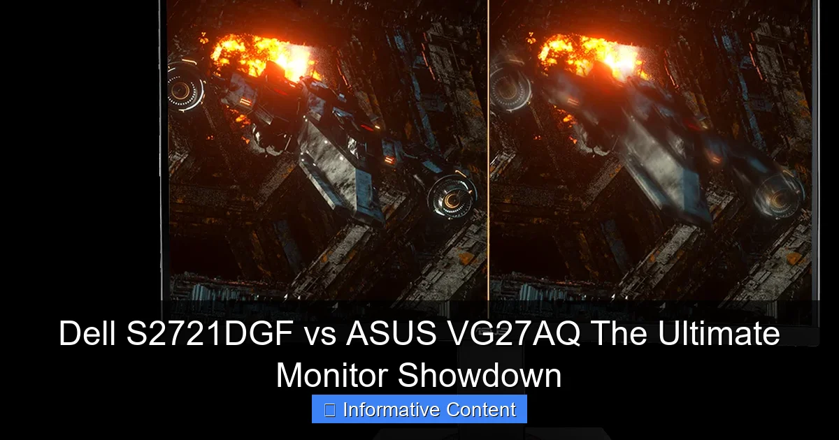 Dell S2721DGF vs ASUS VG27AQ The Ultimate Monitor Showdown