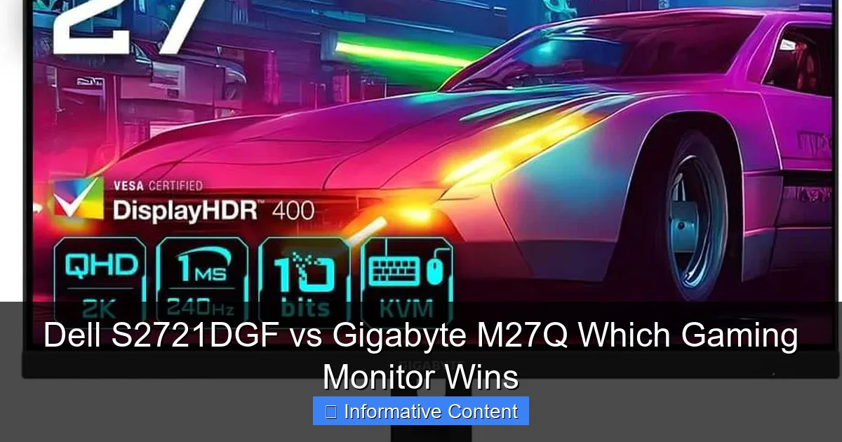 Dell S2721DGF vs Gigabyte M27Q Which Gaming Monitor Wins