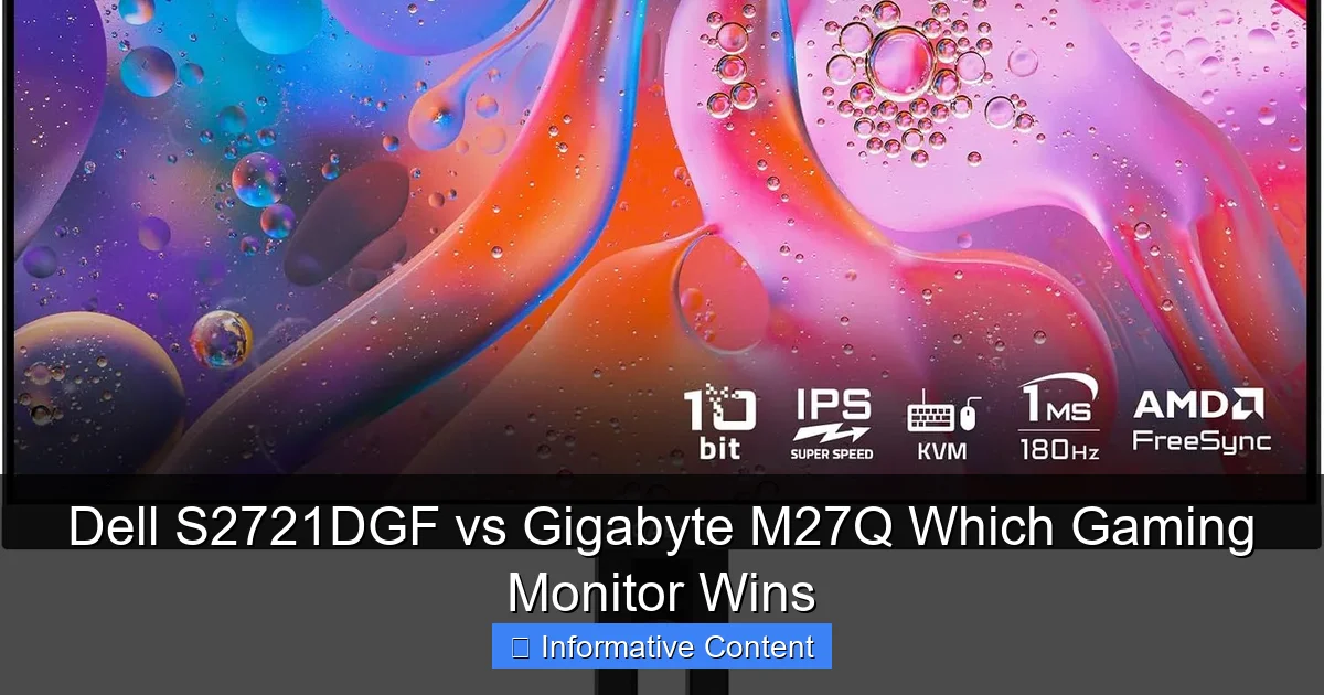 Dell S2721DGF vs Gigabyte M27Q Which Gaming Monitor Wins