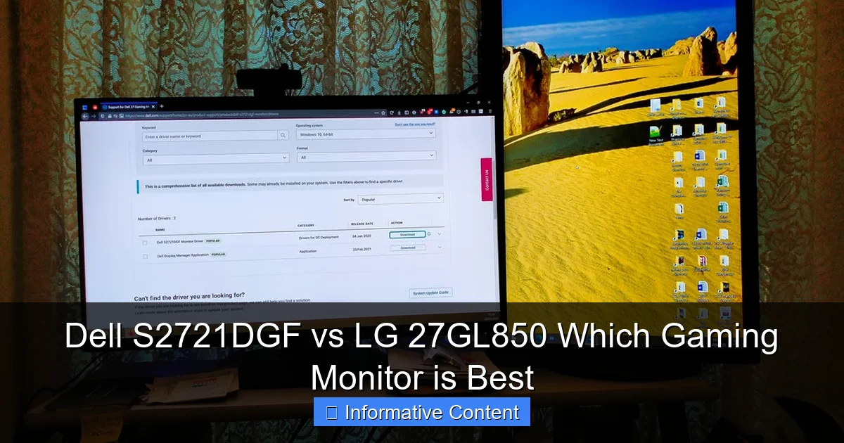 Dell S2721DGF vs LG 27GL850 Which Gaming Monitor is Best