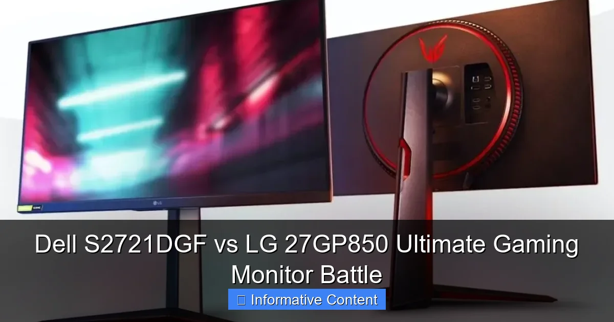 Dell S2721DGF vs LG 27GP850 Ultimate Gaming Monitor Battle