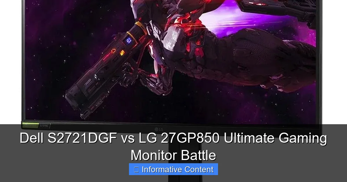 Dell S2721DGF vs LG 27GP850 Ultimate Gaming Monitor Battle