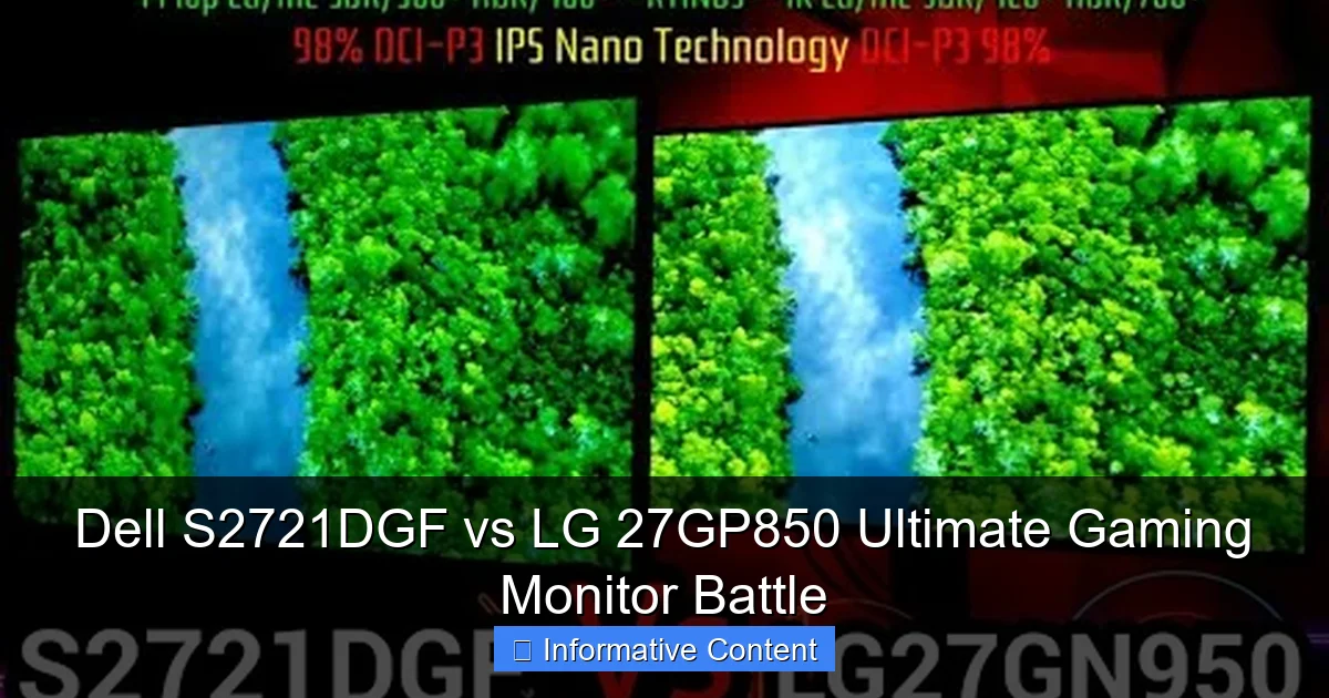 Dell S2721DGF vs LG 27GP850 Ultimate Gaming Monitor Battle