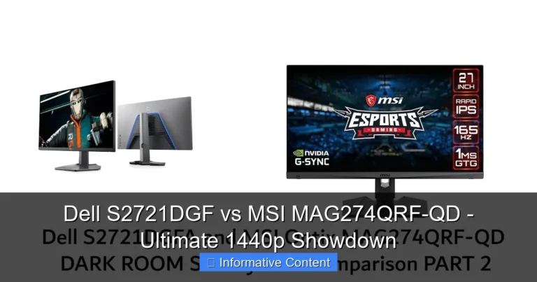 Dell S2721DGF vs MSI MAG274QRF-QD - Ultimate 1440p Showdown