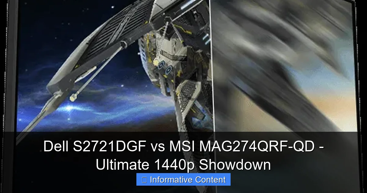 Dell S2721DGF vs MSI MAG274QRF-QD - Ultimate 1440p Showdown