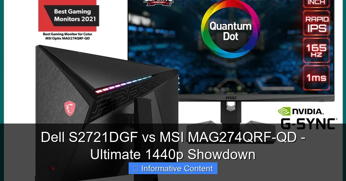 Dell S2721DGF vs MSI MAG274QRF-QD - Ultimate 1440p Showdown