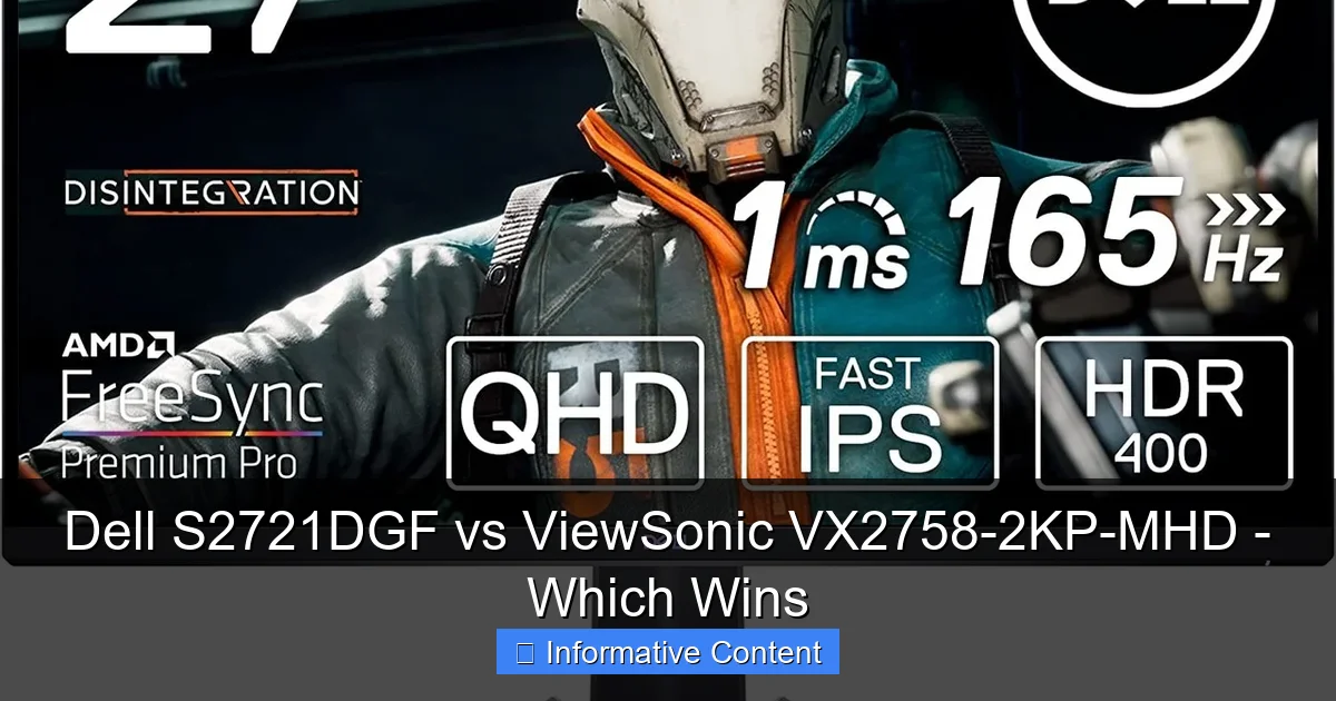 Dell S2721DGF vs ViewSonic VX2758-2KP-MHD - Which Wins