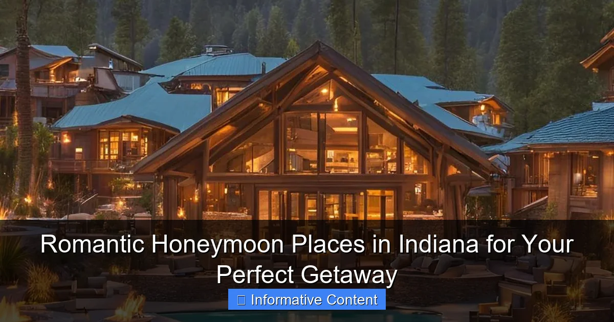 Romantic Honeymoon Places in Indiana for Your Perfect Getaway